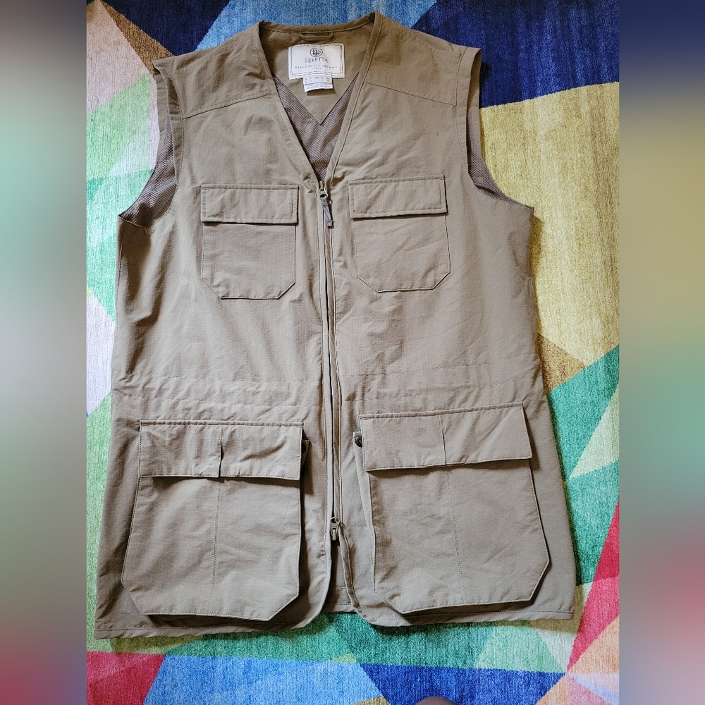 Beretta Gardone Val Trompia Italy Pre-Owned Men's Vest Size Medium Green Olive